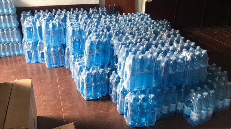 В Гудаутский ковидный госпиталь доставили воду